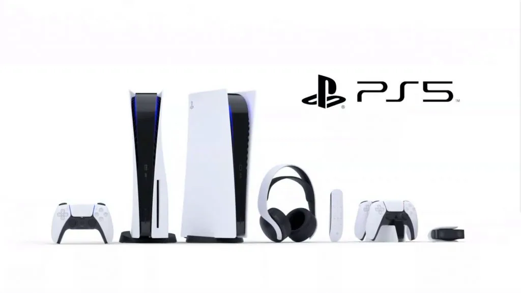 Playstation 5 och tillbehör.